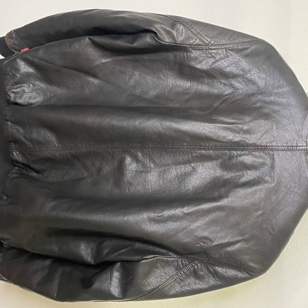 Large Levi's Brown Leather Jacket - image 3